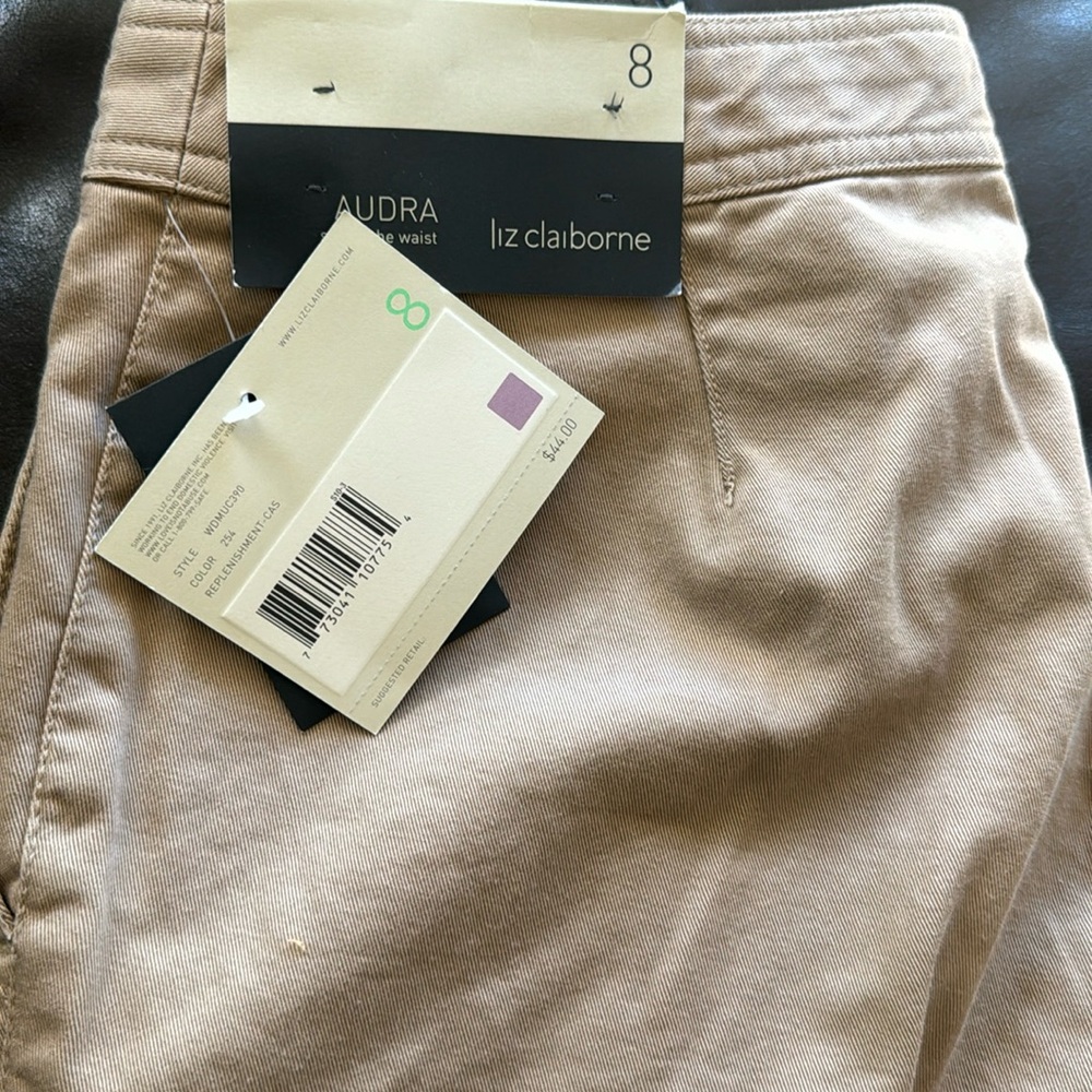 Liz Claiborne Audra Khaki Capris
